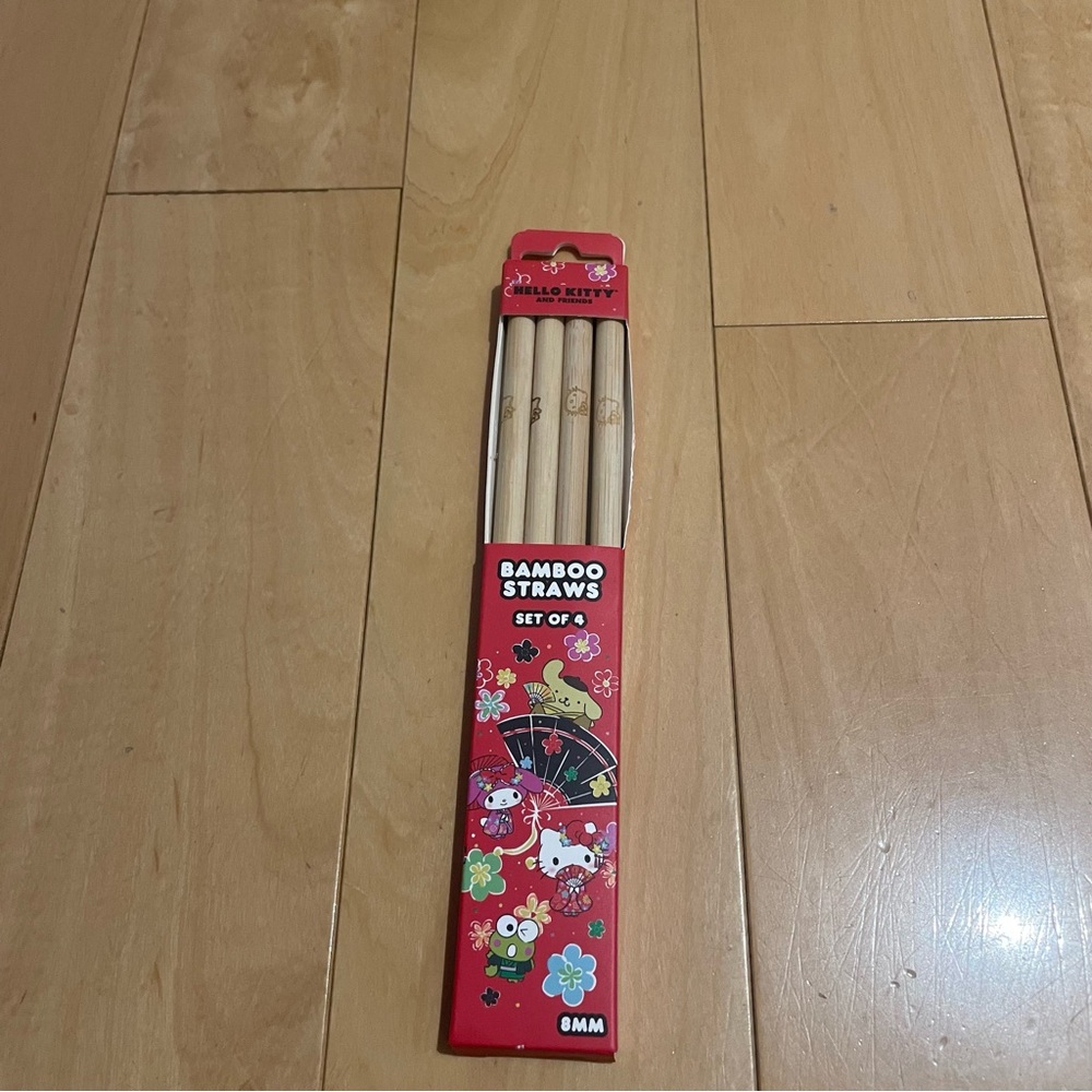 New Sanrio and friends bamboo straws